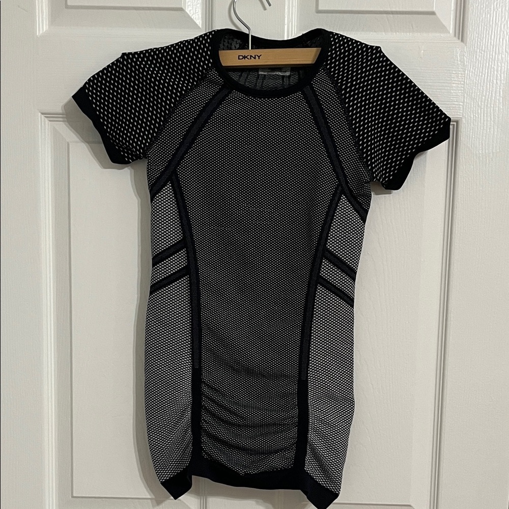 DKNY Monochrome Mesh Dress